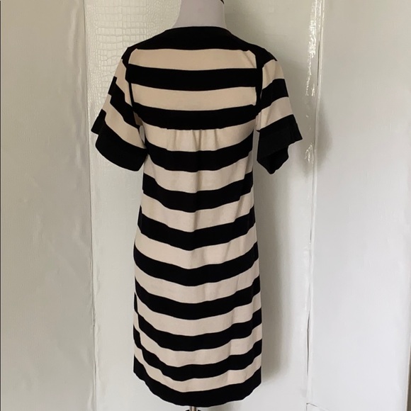 STRIPED SHIFT DRESS. - Picture 7 of 9